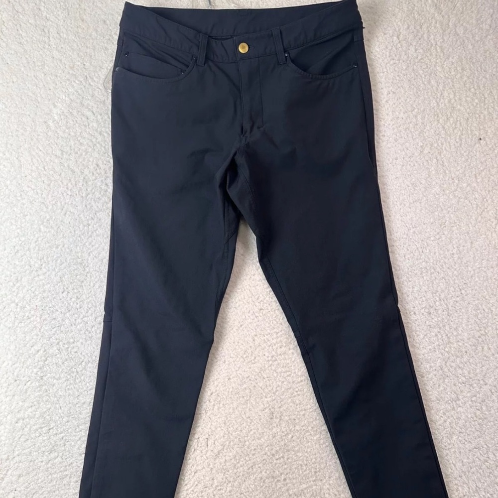 Lululemon Pants Mens 31x32 Black Trouser ABC Commission Slim Fit Warpstreme